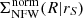 $ \Sigma^{\mathrm{norm}}_{\mathrm{NFW}}(R | r_S) $