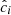 $ \hat{c}_i $