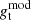 $ g_{\mathrm{t}}^{\mathrm{mod}} $