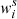 $ {\it w}^s_i $