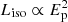 $ L_{\mathrm{iso}} \propto E_{\mathrm{p}}^{2} $