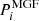 $ P_{i}^{\mathrm{MGF}} $