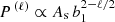$ P^{\,(\ell)}\propto A_{\rm s}\,b_1^{2-\ell/2} $