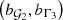 $ {\left( b_{{\cal G}_2},b_{\Gamma_3} \right)} $