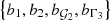 $ {\left\{ b_1,b_2,b_{{\cal G}_2},b_{\Gamma_3} \right\}} $