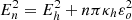 $ E_n^2 = E_h^2 + n \pi \kappa_h \varepsilon_o^2 $
