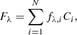 $$ \begin{aligned} F_\lambda =\sum _{i=1}^{N}f_{\lambda ,i}C_i , \end{aligned} $$