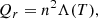 $$ \begin{aligned} Q_r = n^2\Lambda (T), \end{aligned} $$