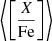 $ \left\langle \left[\frac{X}{\mathrm{Fe}}\right] \right\rangle $