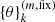 $ \{\theta\}_k^{(m,{\rm fix})} $