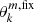 $ \theta_k^{m,{\rm fix}} $