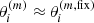 $ \theta_{i}^{(m)} \approx \theta_{i}^{(m,\mathrm{fix})} $