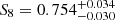$ S_8=0.754_{-0.030}^{+0.034} $