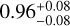 $\[0.96_{-0.08}^{+0.08}\]$