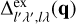 ${\rm{\Delta }}_{l',\lambda ',l\lambda }^{{\rm{ex}}}({\bf{q}})$