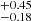 $ ^{+0.45}_{-0.18} $
