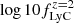 $ \log{10}f_{\mathrm{LyC}}^{z=2} $