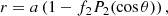 $$ \begin{aligned} r = a\left(1 - f_2 P_2(\cos \theta )\right) ,\end{aligned} $$