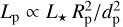 $\[L_{\mathrm{p}} \propto L_{\star} R_{\mathrm{p}}^2 / d_{\mathrm{p}}^2\]$