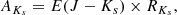 $$ \begin{aligned} A_{K_s}=E(J-K_s)\times R_{K_s}, \end{aligned} $$