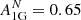 $ A^{N}_{\mathrm{1G}}=0.65 $