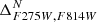 $ \Delta^{N}_{F275W,F814W} $