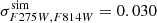 $ \sigma^{\mathrm{sim}}_{F275W,F814W}=0.030 $