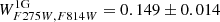 $ W^{\mathrm{1G}}_{F275W,F814W}=0.149\pm0.014 $