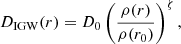 $$ \begin{aligned} D_{\mathrm{IGW} }(r) = D_0 \left(\frac{\rho (r)}{\rho (r_0)}\right)^{\zeta }, \end{aligned} $$