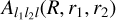${A_{{l_1}{l_2}l}}\left( {R,{r_1},{r_2}} \right)$