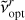 $\tilde v_{{\rm{opt}}}^r$