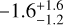 $\[-1.6_{-1.2}^{+1.6}\]$