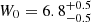$ W_0=6.8^{+0.5}_{-0.5} $