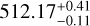 $\[512.17_{-0.11}^{+0.41}\]$