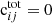 $ \mathrm{c}_{ij}^{\mathrm{tot}}=0 $