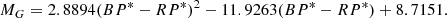 $$ \begin{aligned} M_G = 2.8894(BP^{*}-RP^{*})^2-11.9263(BP^{*}-RP^{*})+8.7151. \end{aligned} $$