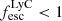 $ f_{\mathrm{esc}}^{\mathrm{LyC}} < 1 $