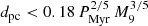 $$ \begin{aligned} d_{\rm pc} < 0.18\,P^{2/5}_{\rm Myr}\,M^{3/5}_{9} \end{aligned} $$