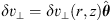 $ \delta \boldsymbol{v}_\perp=\delta v_\perp(r,z) \hat{\boldsymbol{\theta}} $