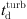 $ t_{\mathrm{d}}^{\mathrm{turb}} $