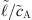 $ \tilde{\ell} /\tilde{c}_{\mathrm{A}} $