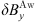 $ \delta\boldsymbol{B}^{\mathrm{Aw}}_{\mathit{y}} $