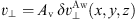 $$ \begin{aligned}&\boldsymbol{v}_\perp = {A_{\rm v}} \, \delta \boldsymbol{v}_\perp ^{\mathrm{Aw}}(x,{ y},z), \end{aligned} $$