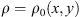 $$ \begin{aligned}&\rho = \rho _0(x,{ y}). \end{aligned} $$