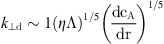 $$ \begin{aligned} k_{\rm \perp d} \sim \frac{1}{(\eta \Lambda )^{1/5}} \left( \frac{\mathrm{d}c_{\rm A}}{\mathrm{d}r}\right)^{1/5} {.} \end{aligned} $$