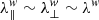 $ \lambda_{\|}^{w}\sim\lambda_{\perp}^{w}\sim\lambda^w $