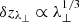 $ \delta z_{\lambda_\perp}\propto\lambda_{\perp}^{1/3} $
