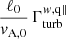 $ \frac{\ell_0}{v_{\mathrm{A,0}}}\,\Gamma_{\mathrm{turb}}^{w,\mathrm{q\|}} $