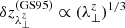 $ \delta z_{\lambda_{\perp}^{z}}^{\mathrm{(GS95)}} \propto (\lambda_{\perp}^{z})^{1/3} $
