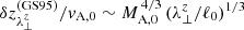 $ \delta z_{\lambda_\perp^z}^{\mathrm{(GS95)}}/v_{\mathrm{A,0}} \sim M_{\mathrm{A,0}}^{\,4/3}\,(\lambda_\perp^z/\ell_0)^{1/3} $